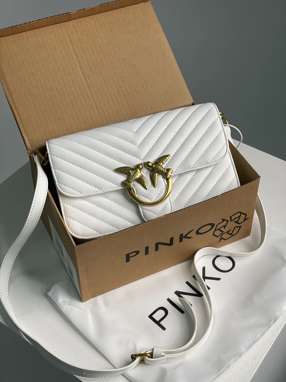 Pinko Classic Love Bag Bell Simply White - 2