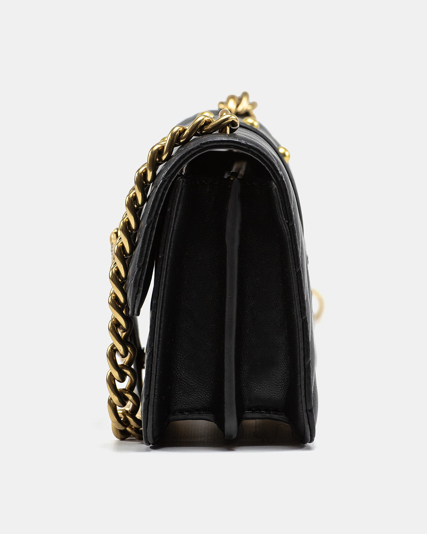 Pinko Classic Mini Love Bag One Chevron Black/Gold - 7