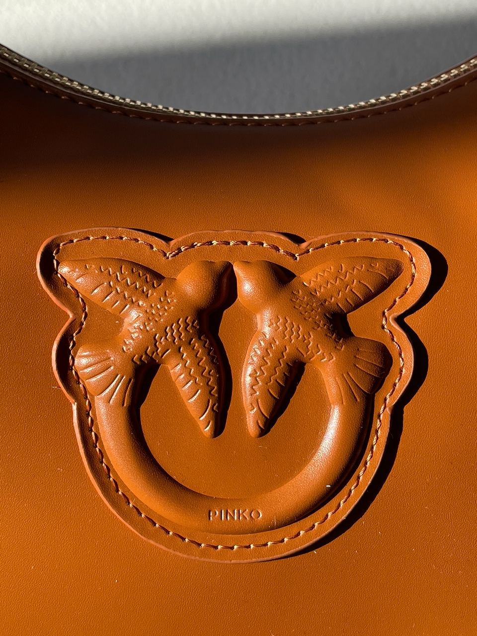 Pinko Half Moon Bag Simply Ginger With Leather Buckle - 11