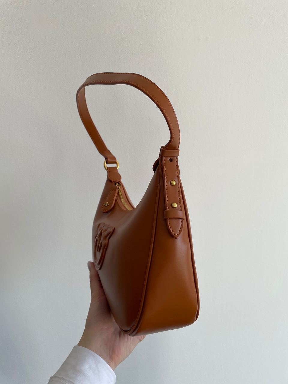 Pinko Half Moon Bag Simply Ginger With Leather Buckle - 18