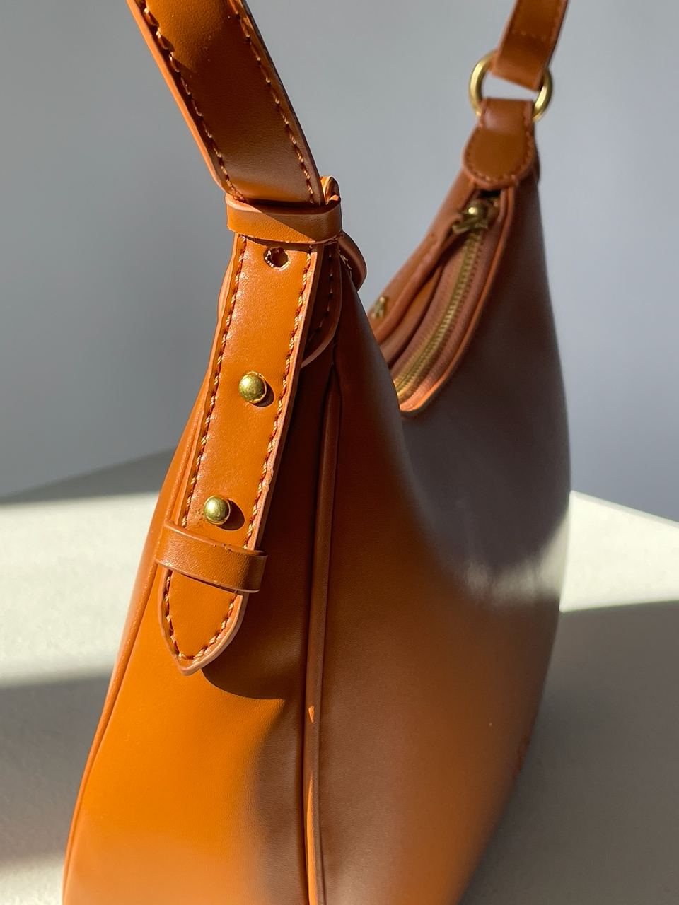 Pinko Half Moon Bag Simply Ginger With Leather Buckle - 21