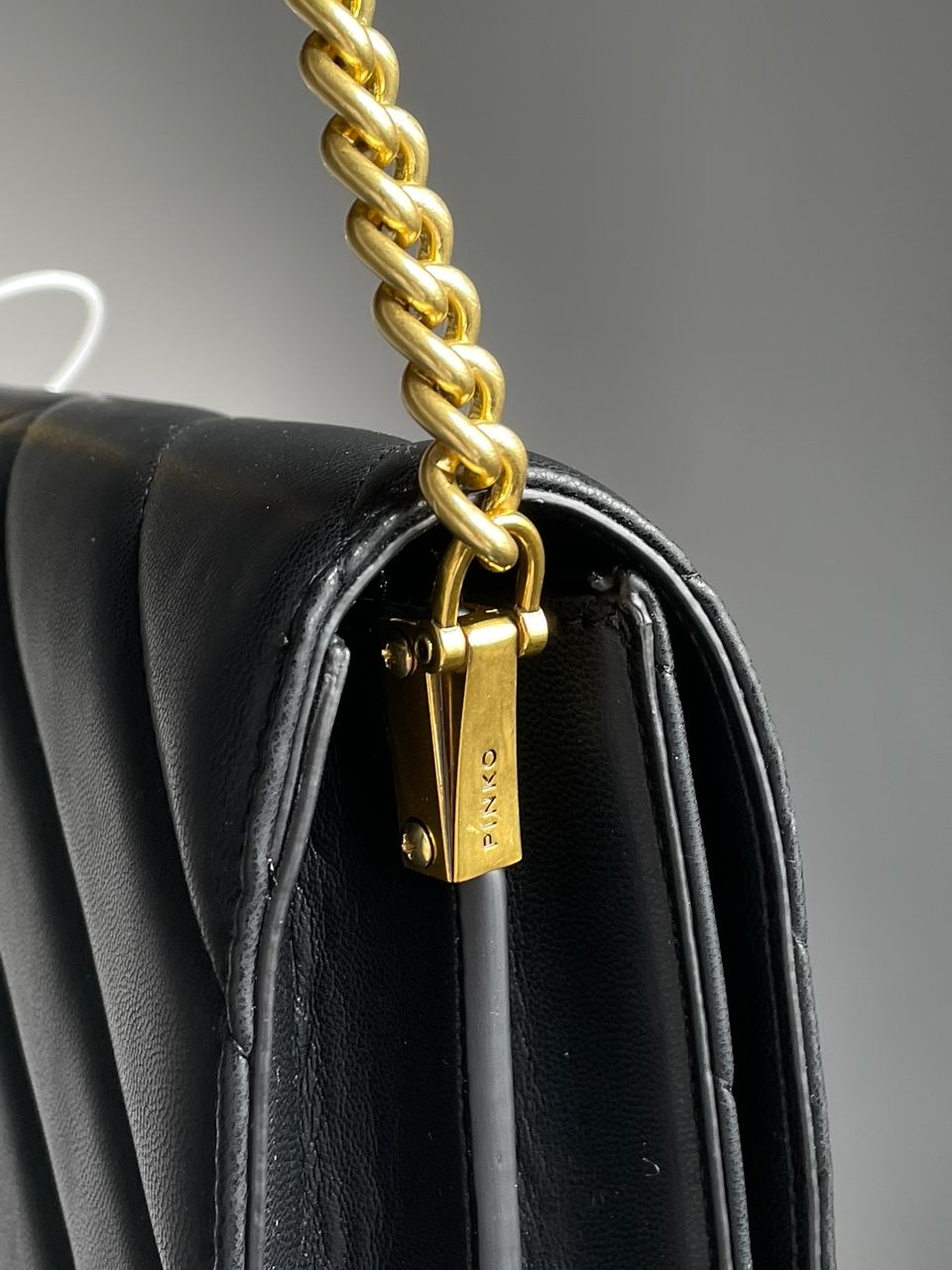 Pinko Large Love Bag Click Big Chevron Black - 17