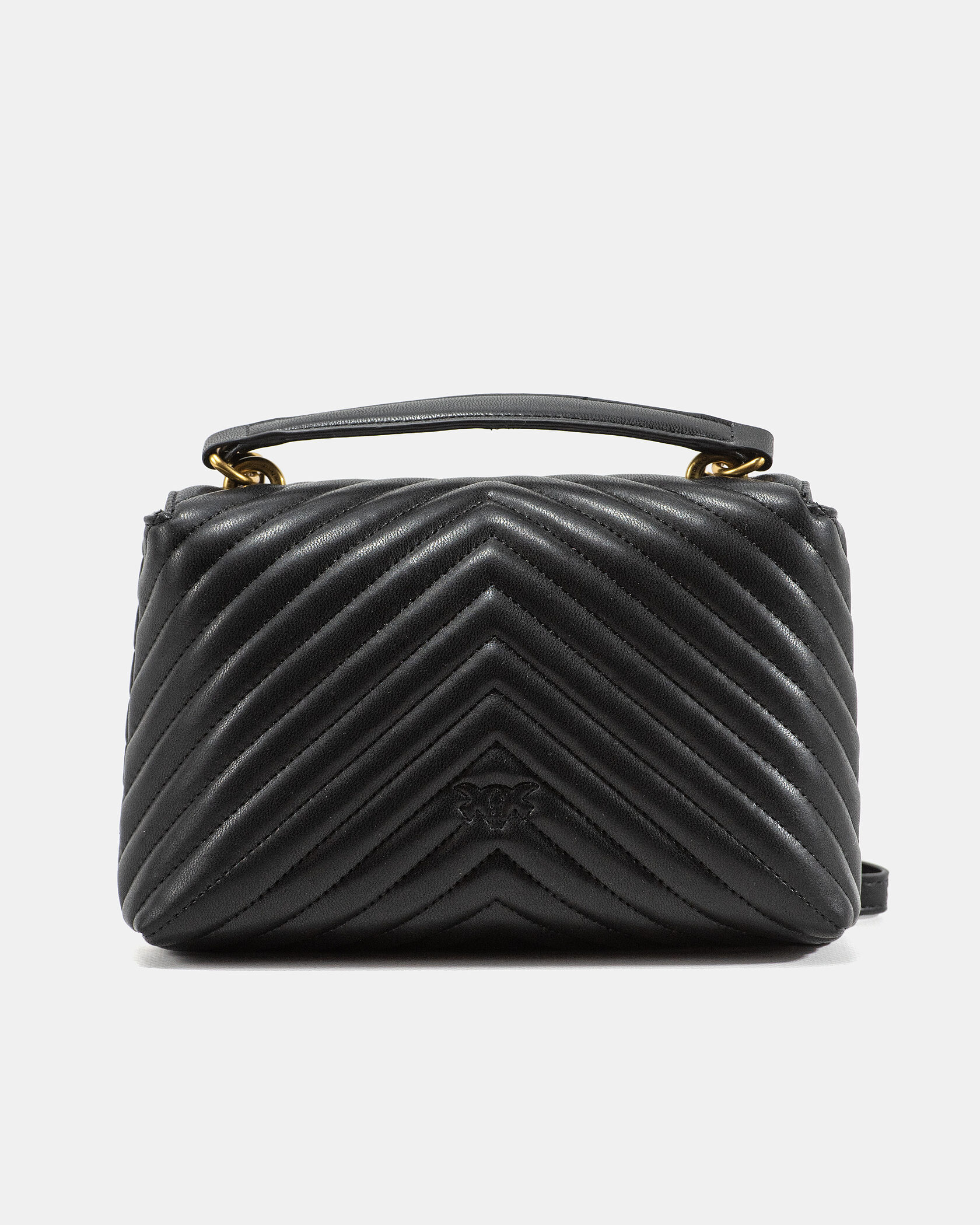 Pinko Love Big Puff Maxi Quilt Top Handle Bag in Black - 8