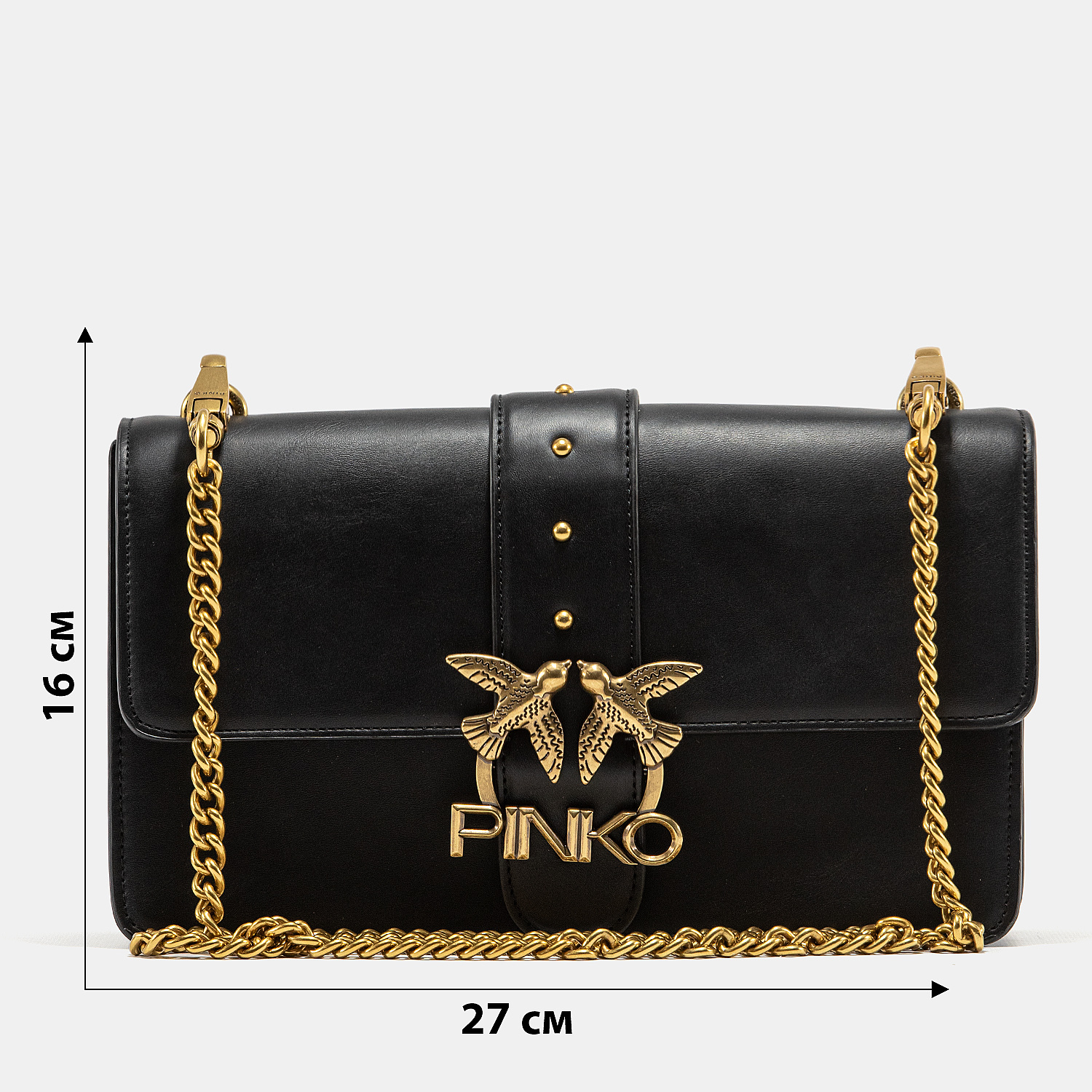 Pinko Love Classic Icon Simply Black/Gold - 3