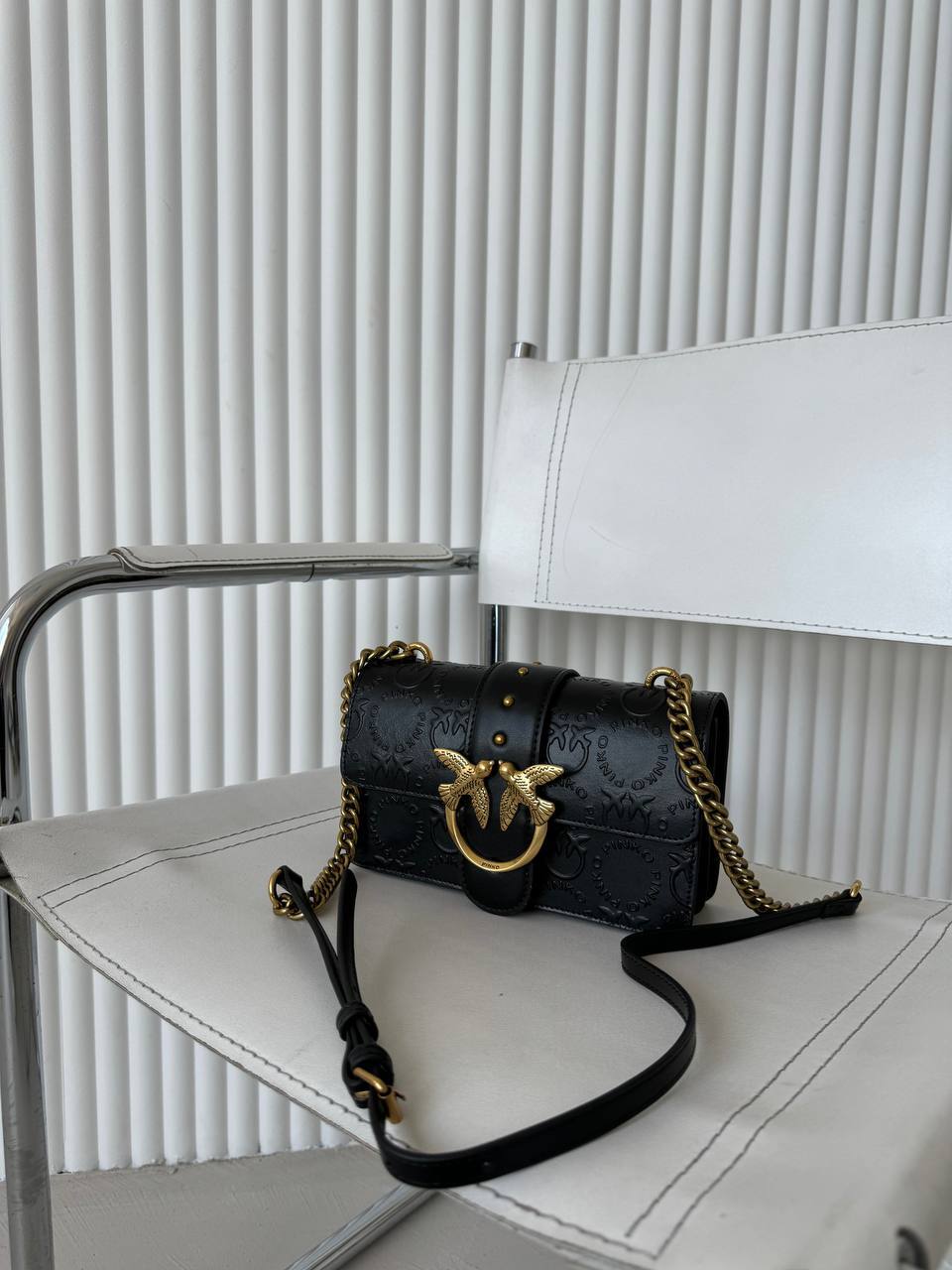 Pinko Love Mini Icon New Monogram Black/Gold