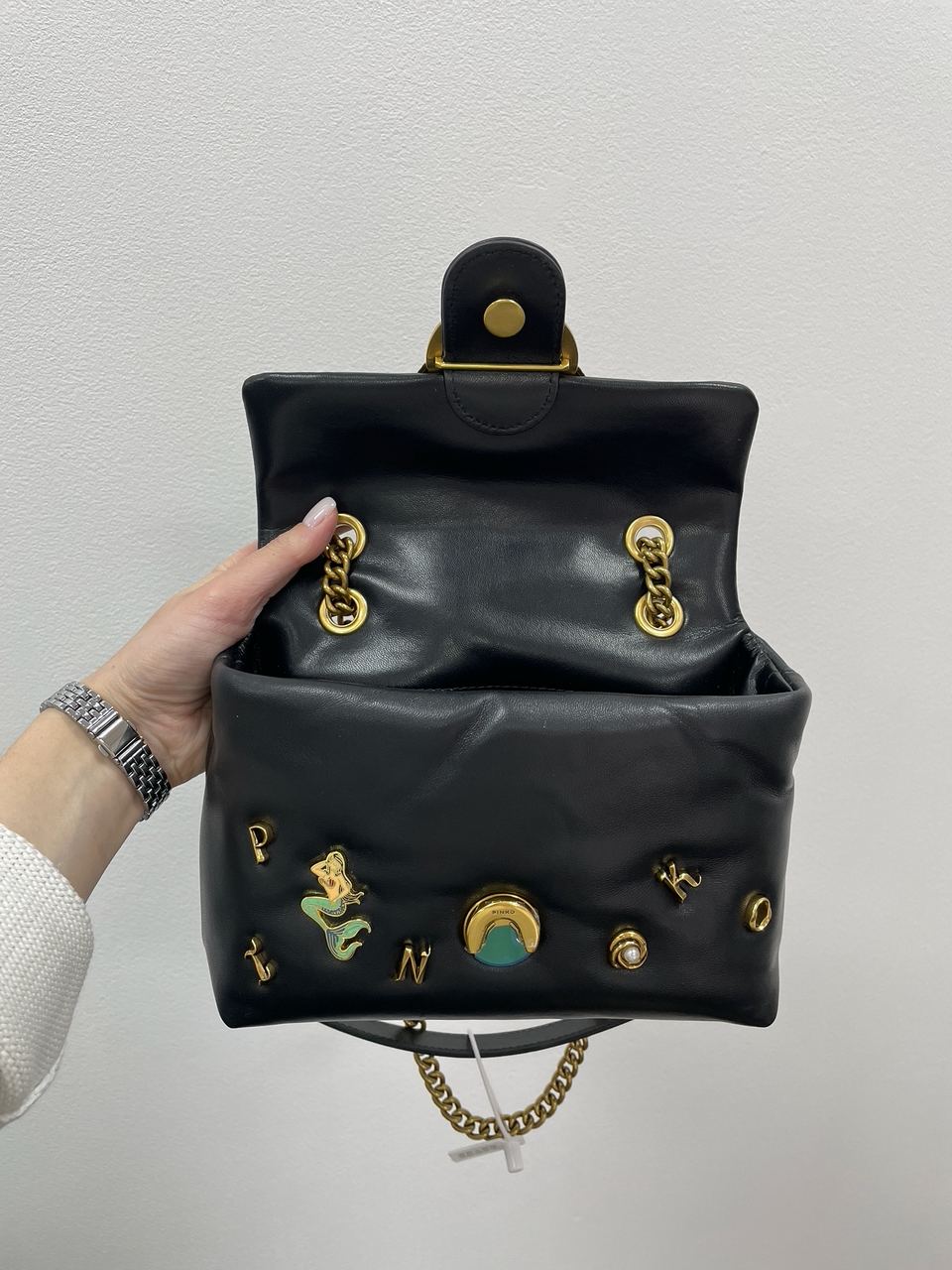 Pinko Love Mini Puff Black Summer Pins - 23