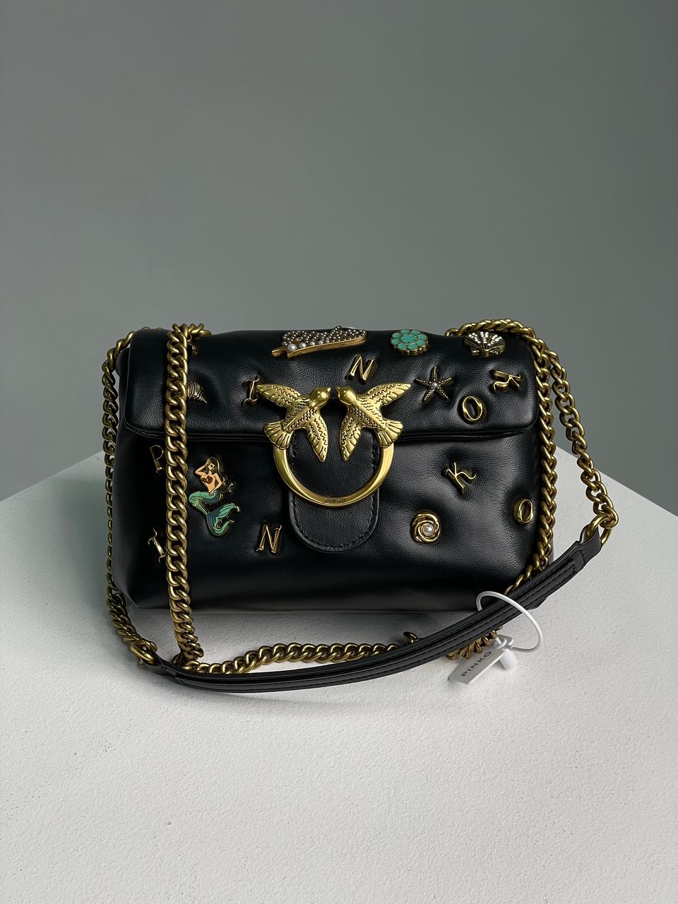 Pinko Love Mini Puff Black Summer Pins - 7