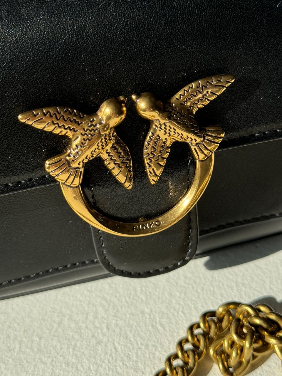 Pinko LoveBag Pocket Simply Black/Antique Gold - 10