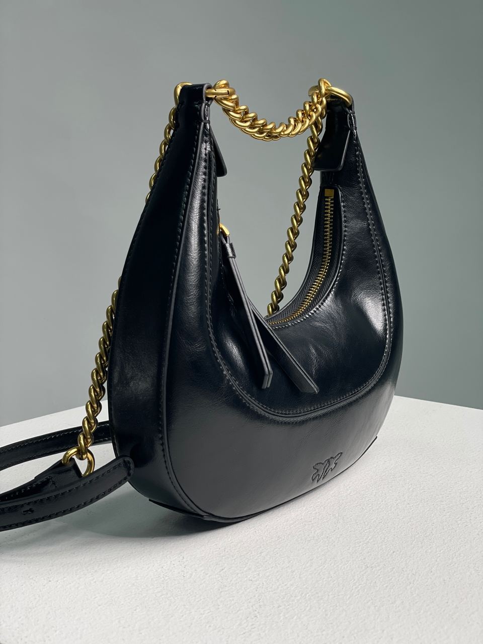 Pinko Mini Brioche Bag Hobo Black - 18