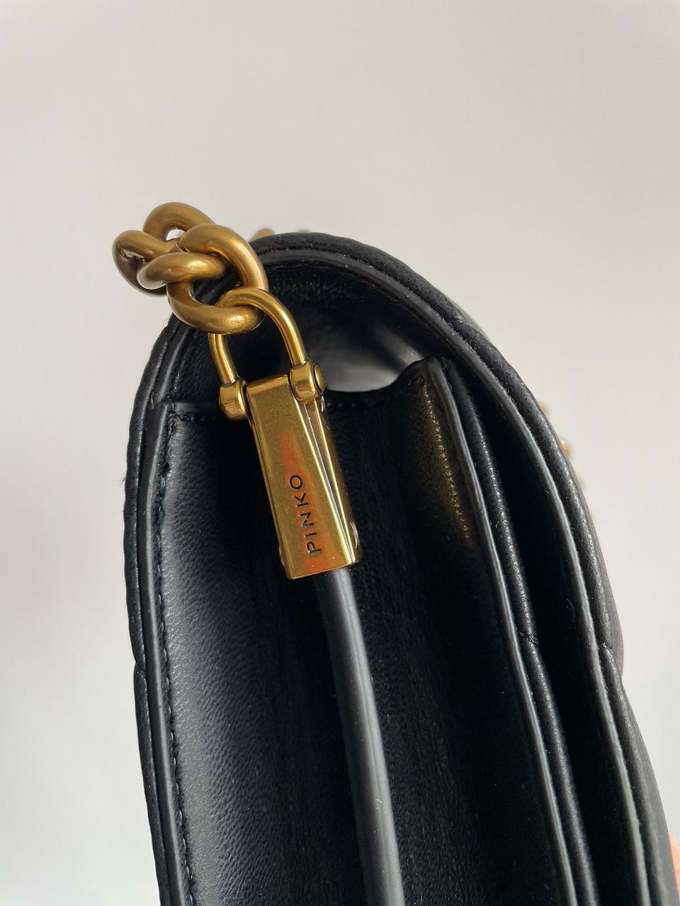 Pinko Mini Love Bag Click Big Chevron Black - 10