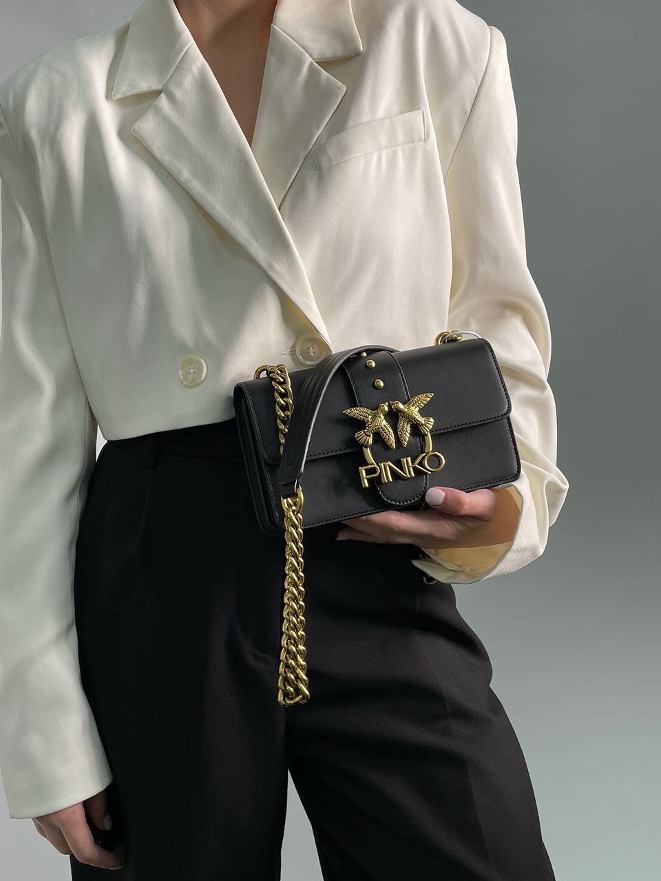 Pinko Mini Love Bag One Simply Black/Gold - 6