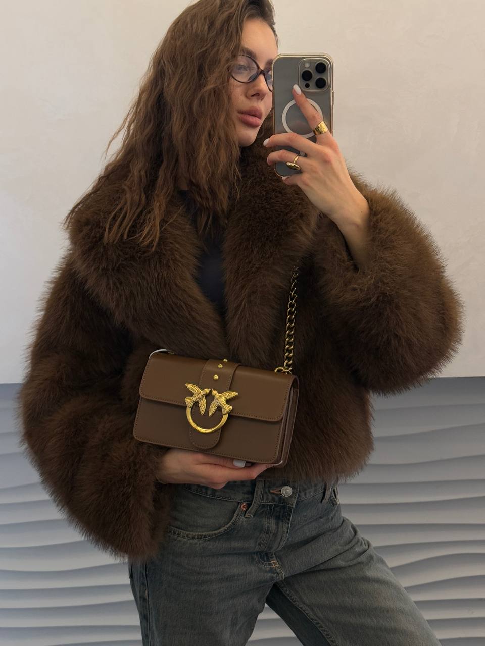 Pinko Mini Love Bag One Simply Brown/Gold - 5