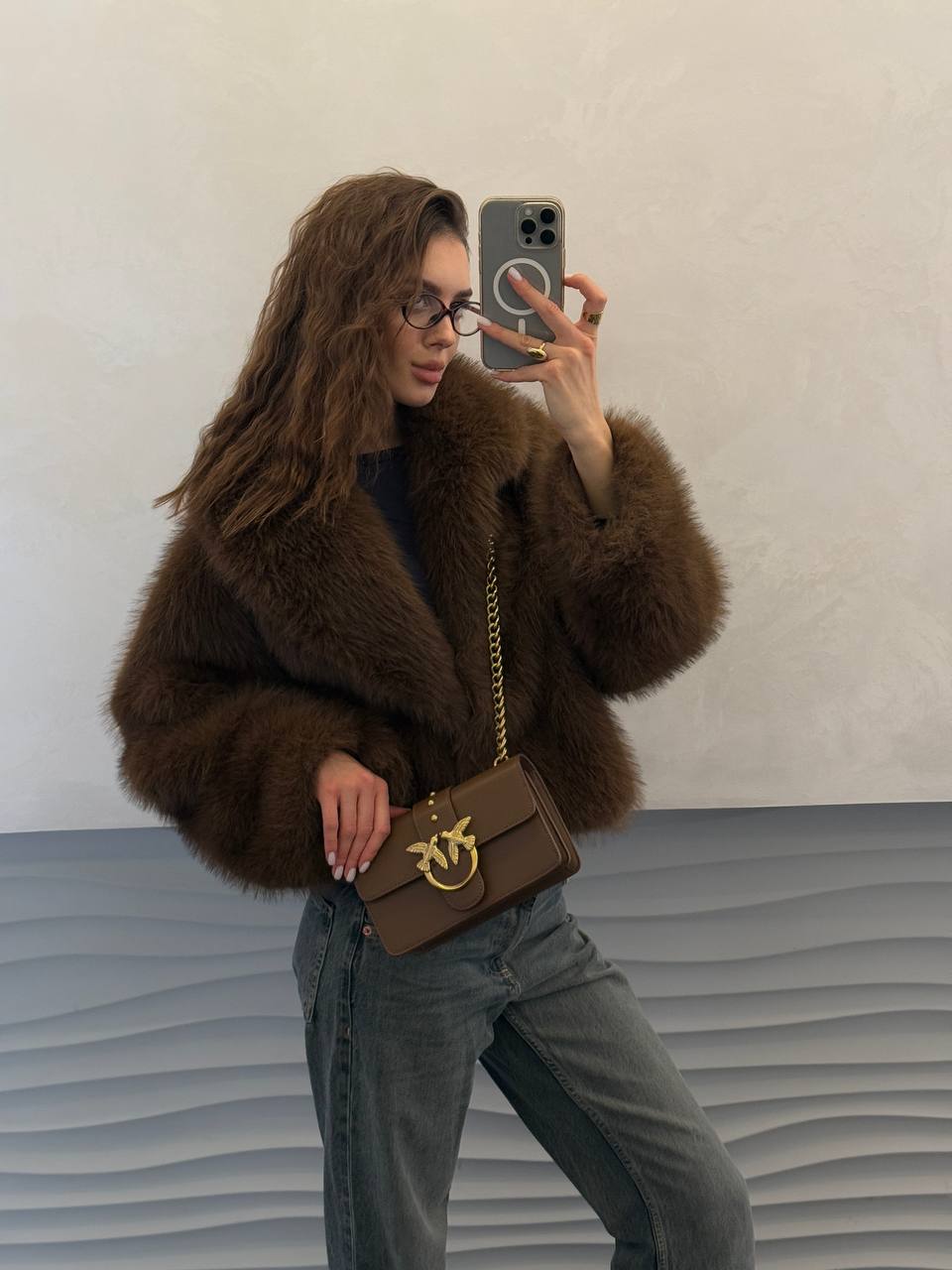 Pinko Mini Love Bag One Simply Brown/Gold - 8