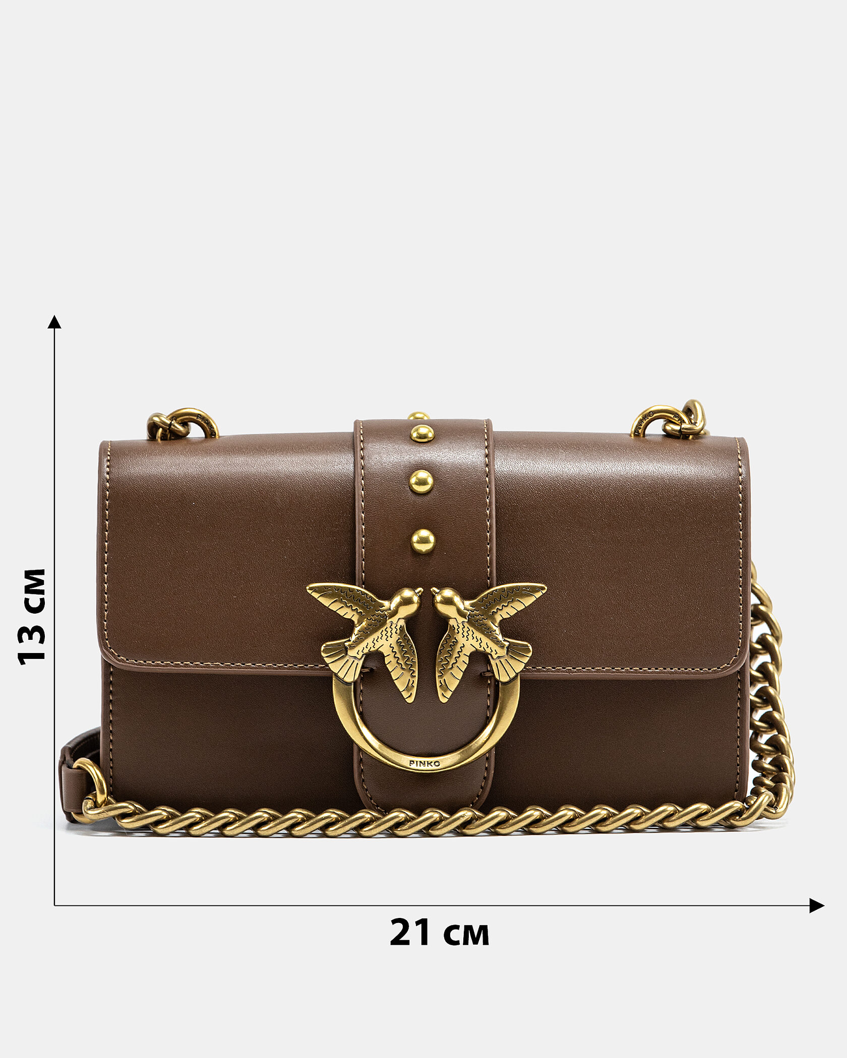 Pinko Mini Love Bag One Simply Brown/Gold - 3