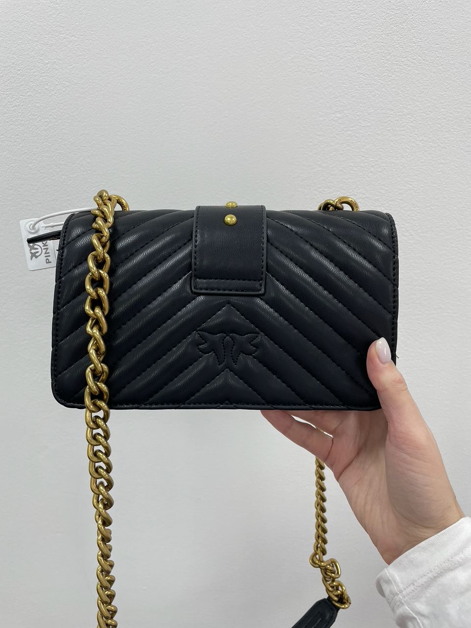 Pinko Mini Love Bag One Simply Puff Black/Gold - 11