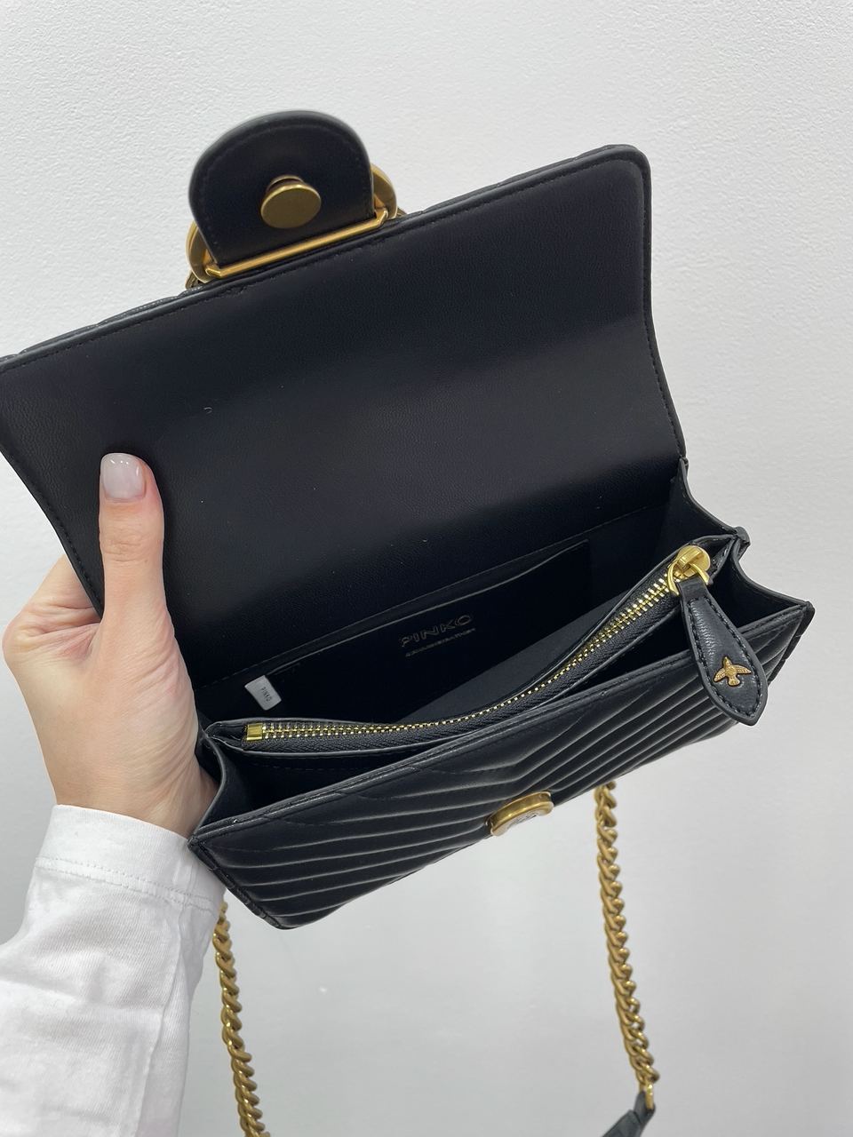 Pinko Mini Love Bag One Simply Puff Black/Gold - 15