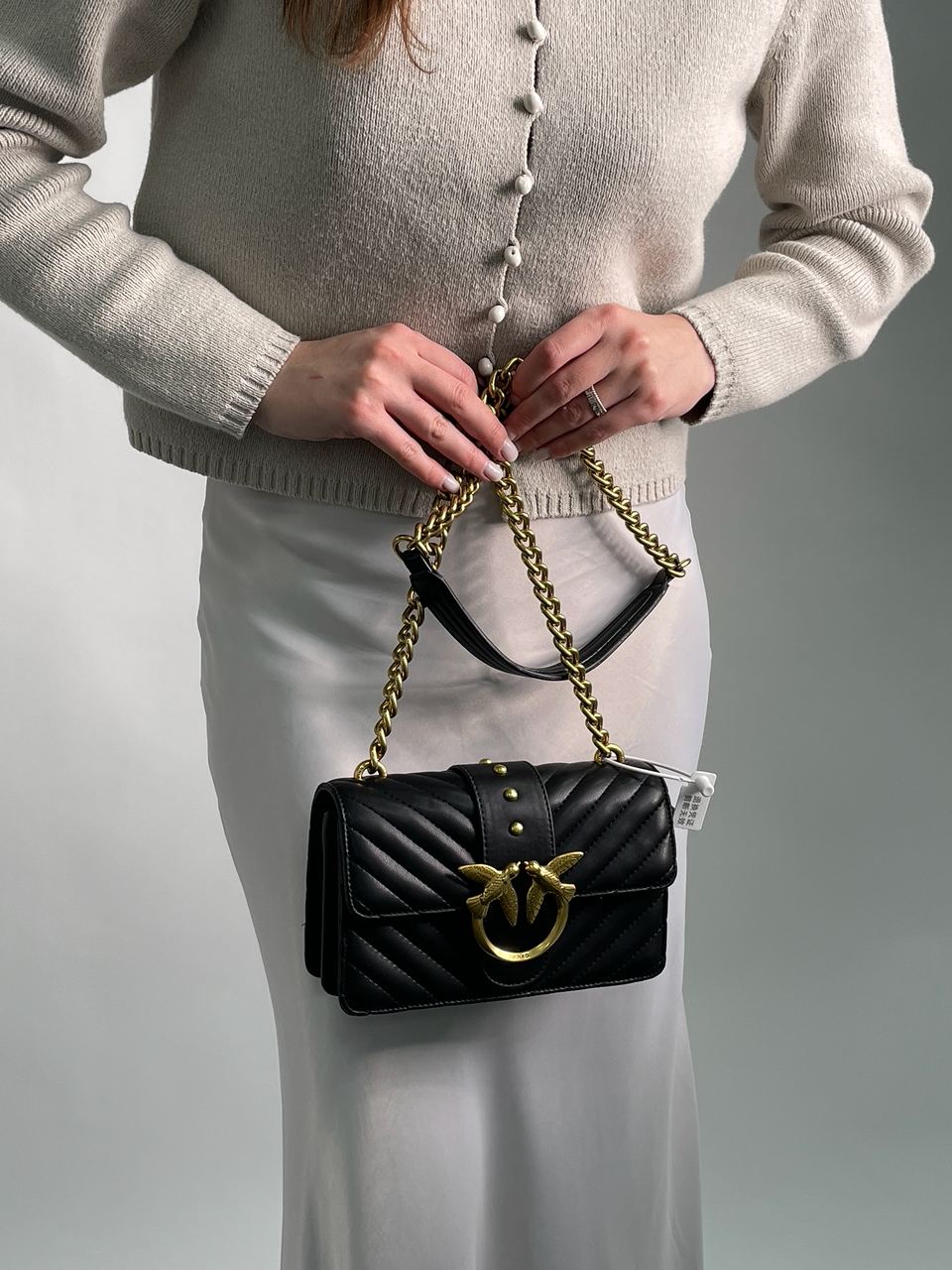 Pinko Mini Love Bag One Simply Puff Black/Gold - 4