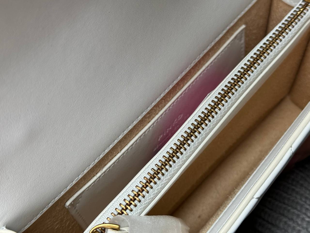 Pinko Mini Love Bag One Simply Puff White/Gold - 5