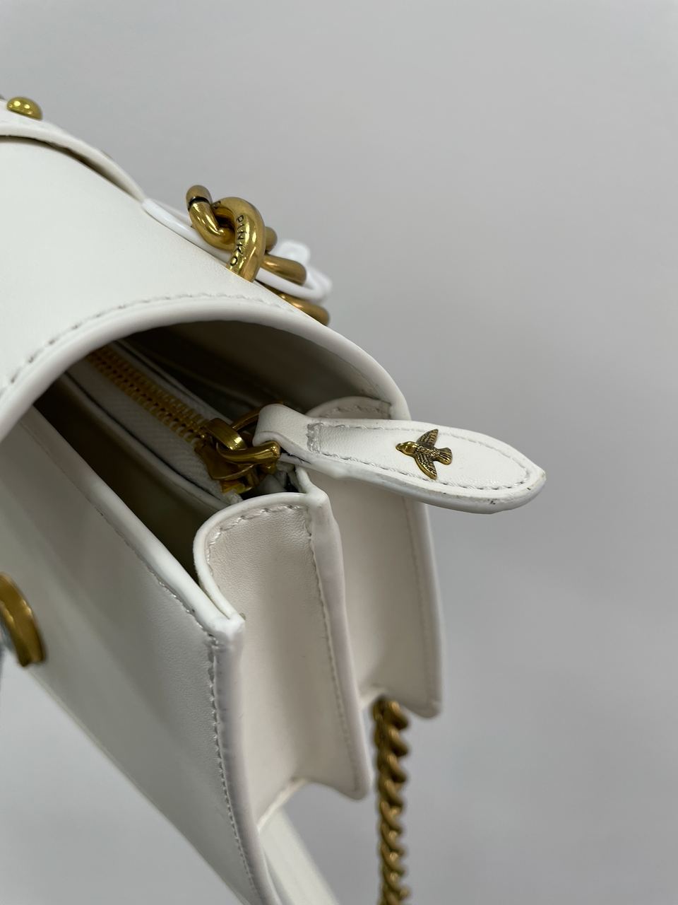 Pinko Mini Love Bag One Simply White/Gold - 12