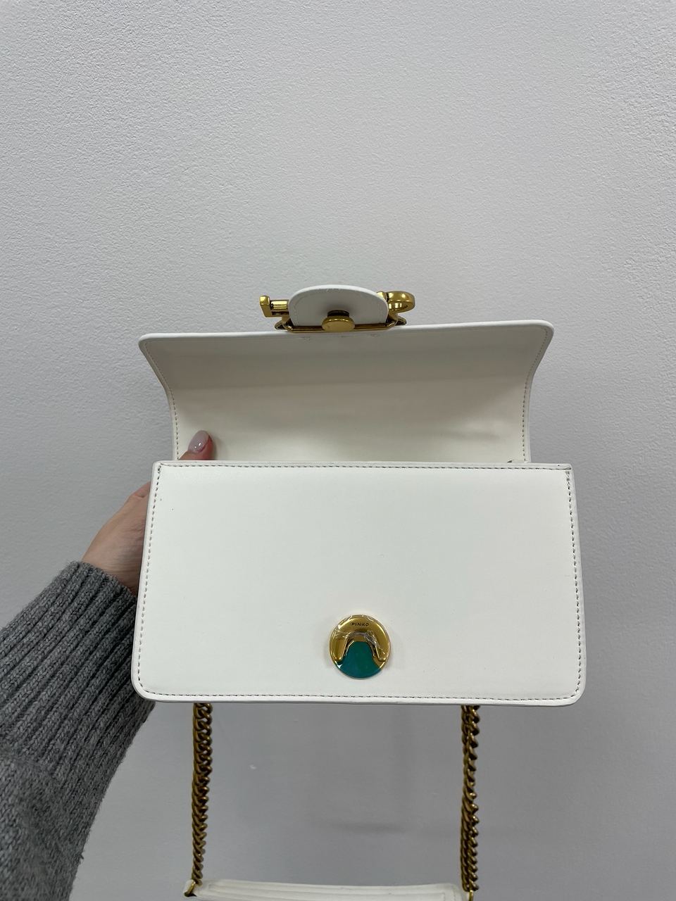 Pinko Mini Love Bag One Simply White/Gold - 14