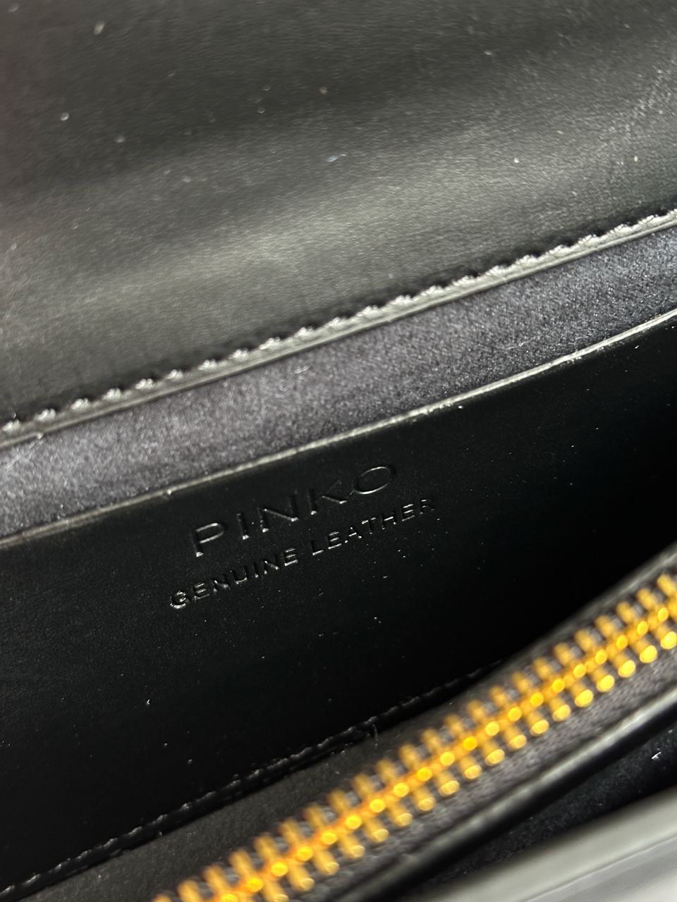 Pinko Mini Love Bag One Simply With Enamel Pin Black - 13