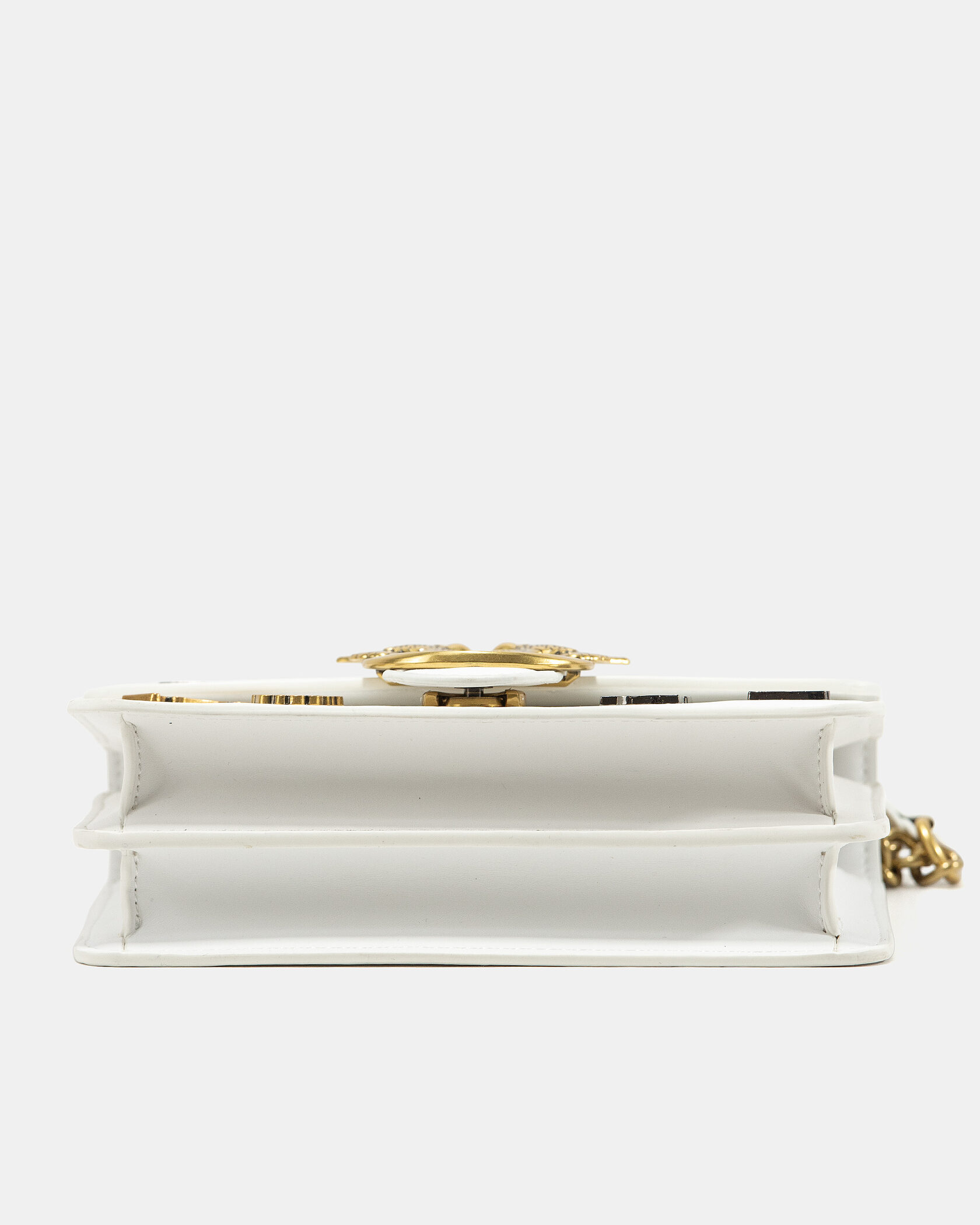 Pinko Mini Love Bag One Simply With Enamel Pin White - 10