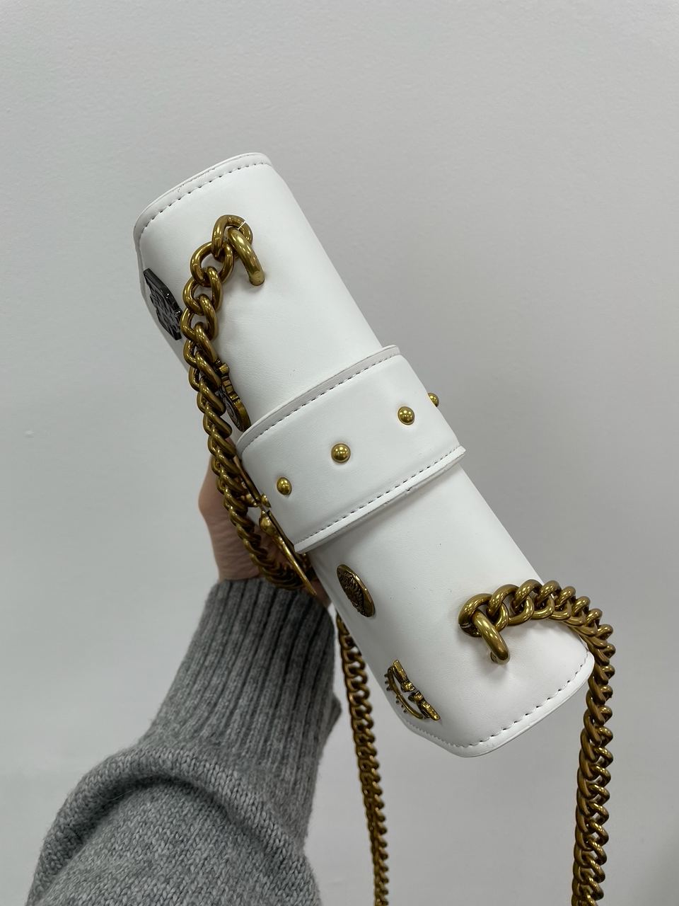 Pinko Mini Love Bag One Simply With Enamel Pin White - 10