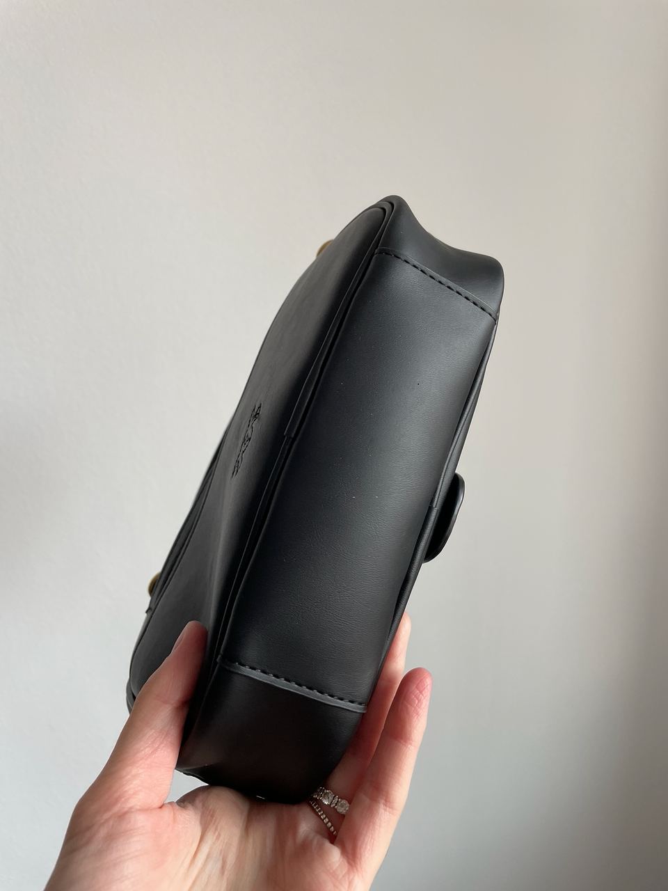 Pinko Square Simply Mini Calfskin Bag Black - 18