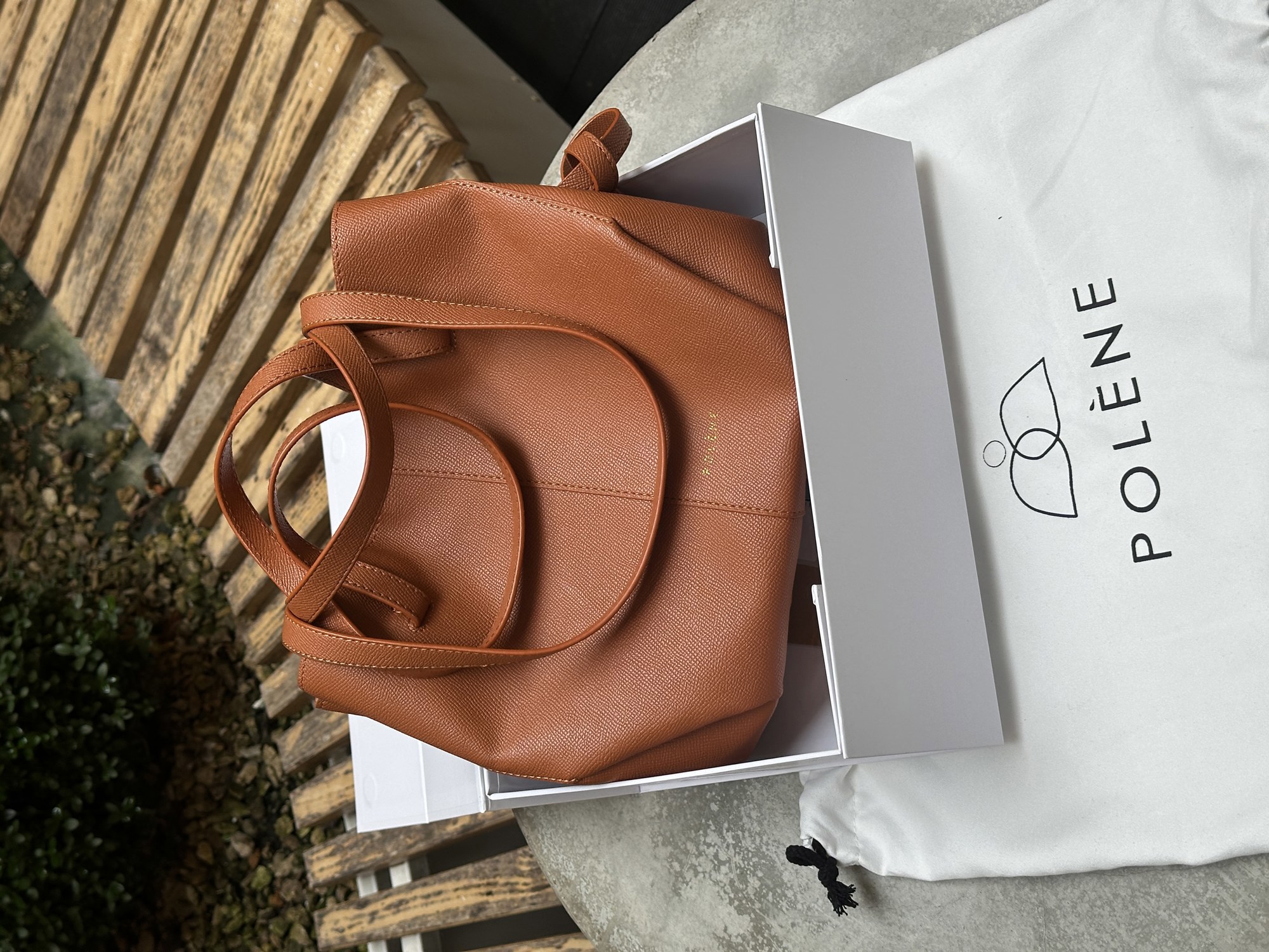 Polene Cyme Mini Edition Textured Camel (нюанс) - 7