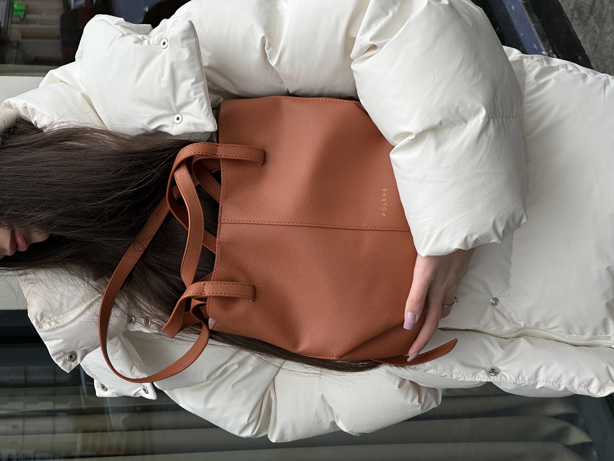 Polene Cyme Mini Edition Textured Camel (нюанс) - 15
