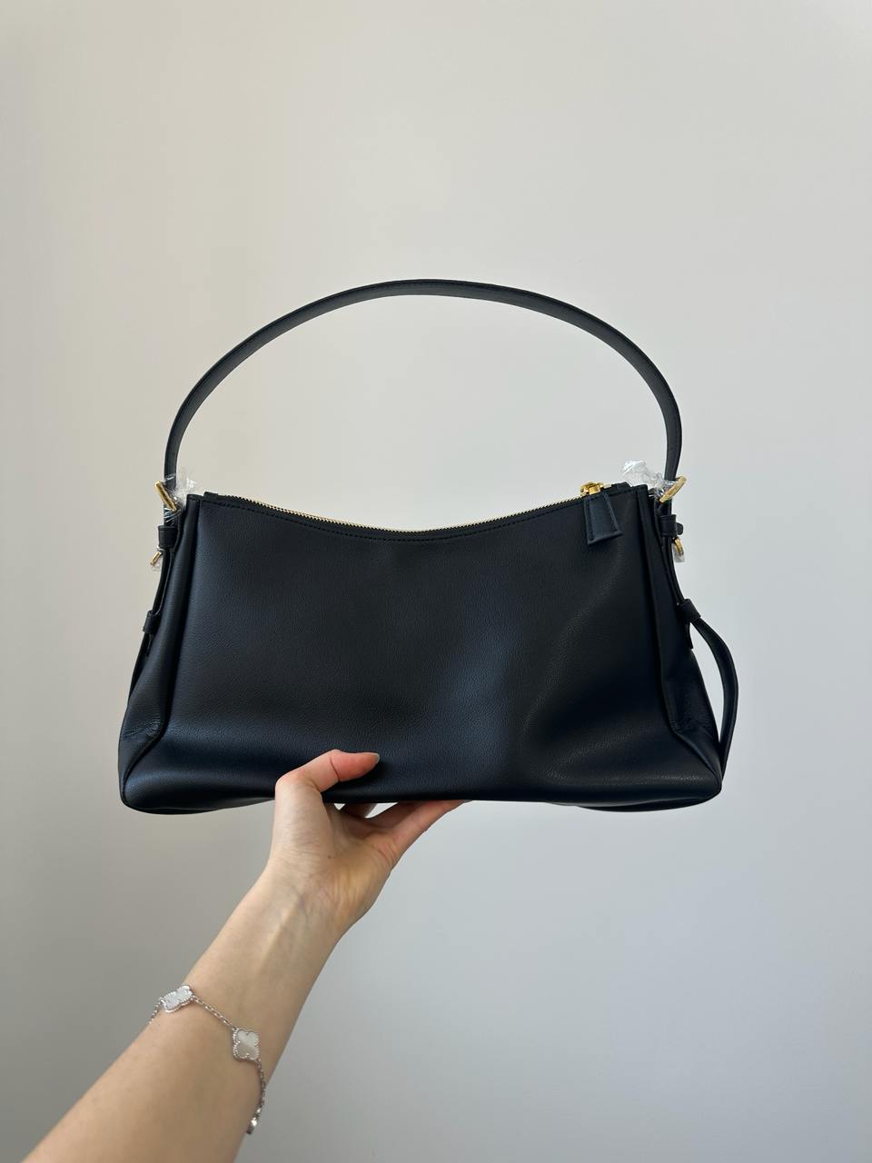 Prada Aimée Large Leather Shoulder Bag - 5