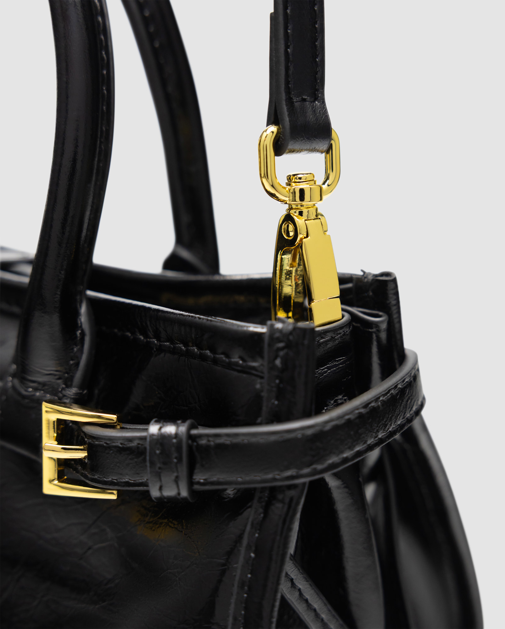 Prada Bonnie Mini Handbag Black - 6