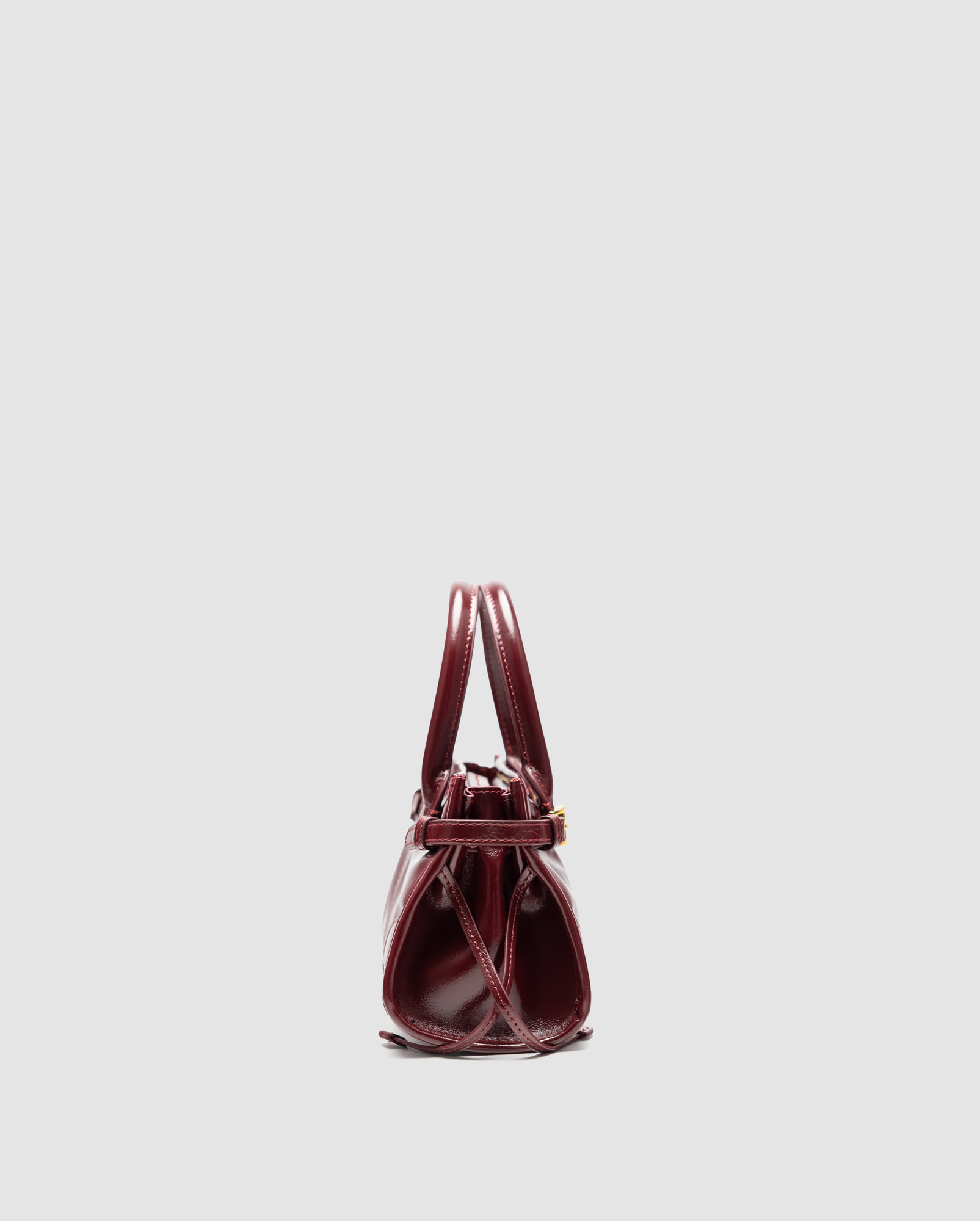 Prada Bonnie Mini Handbag Burgundy - 4