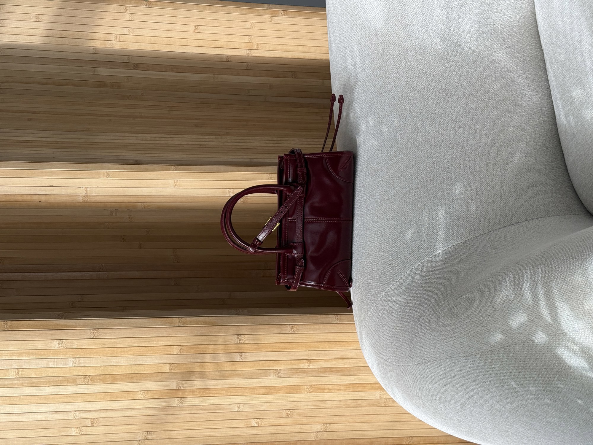 Prada Bonnie Mini Handbag Burgundy - 15
