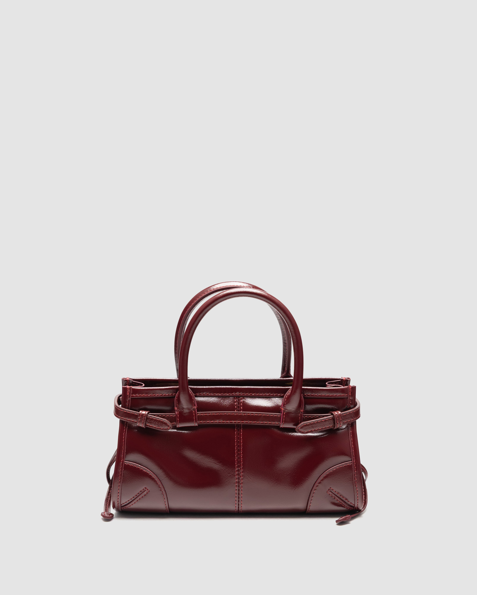 Prada Bonnie Mini Handbag Burgundy - 3