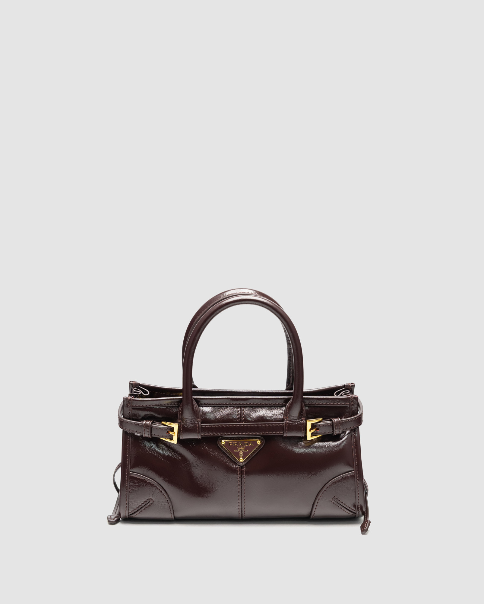 Prada Bonnie Mini Handbag Chocolate - 2
