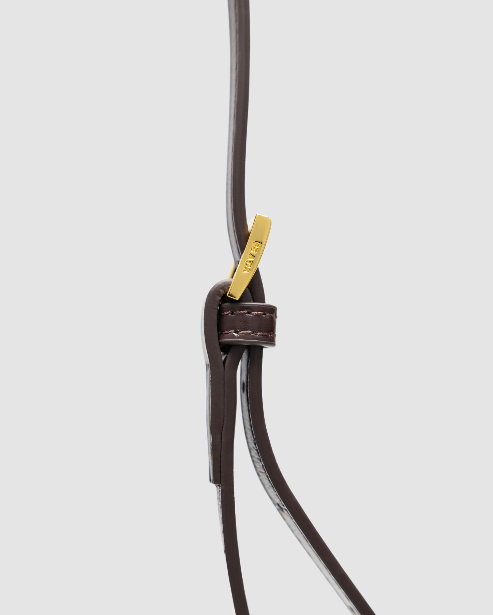 Prada Bonnie Mini Handbag Chocolate - 6