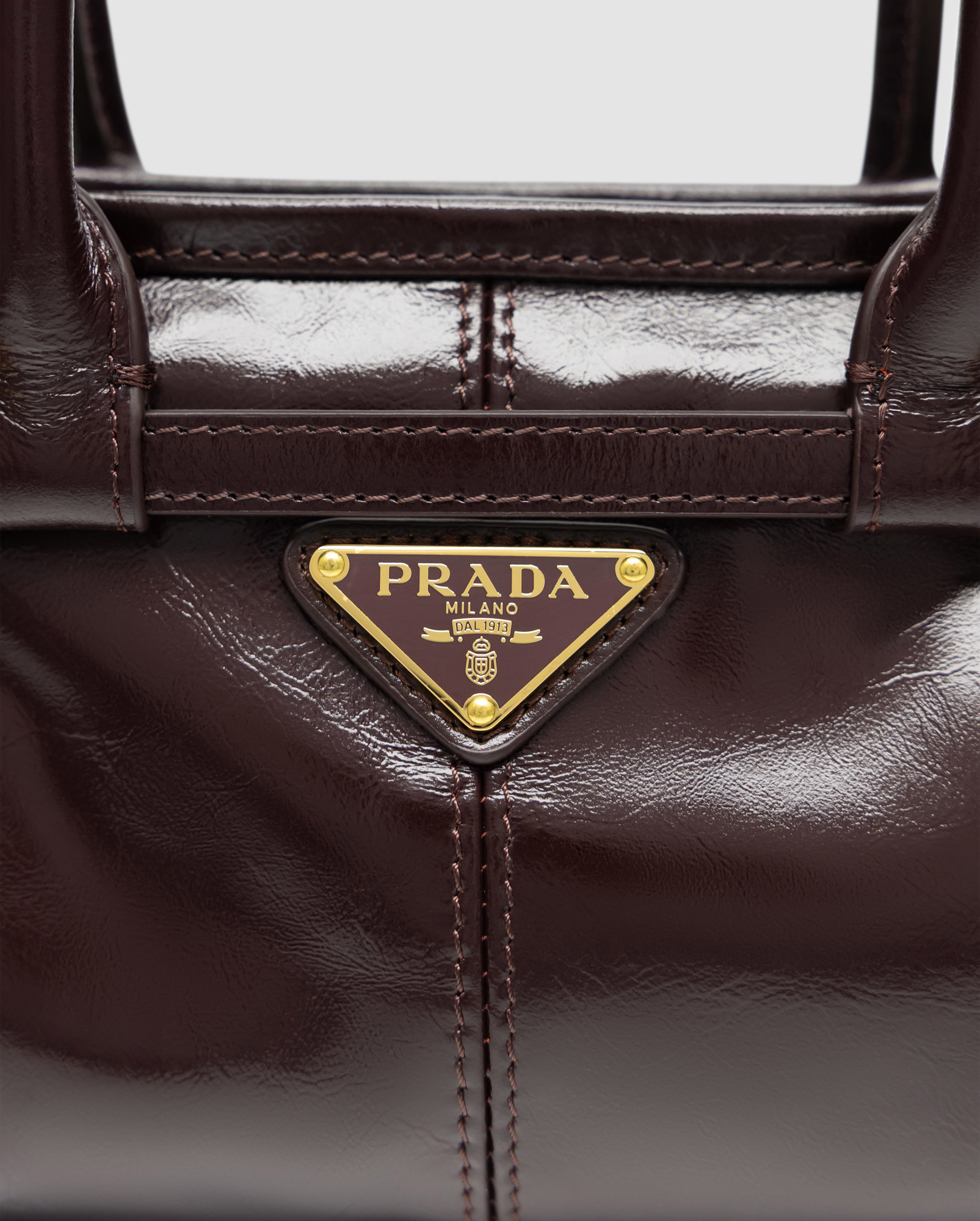 Prada Bonnie Mini Handbag Chocolate - 7