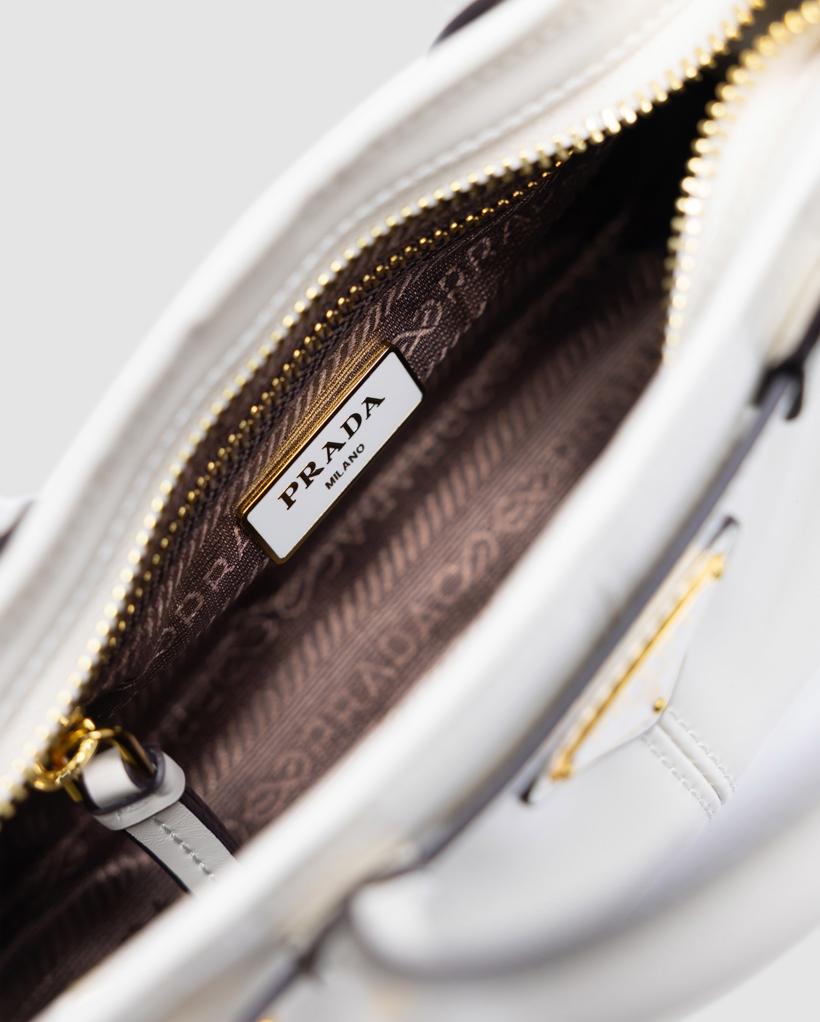 Prada Bonnie Mini Handbag Cream - 7
