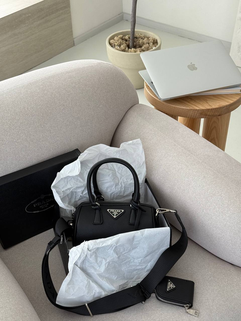 Prada Boston Mini Black - 2