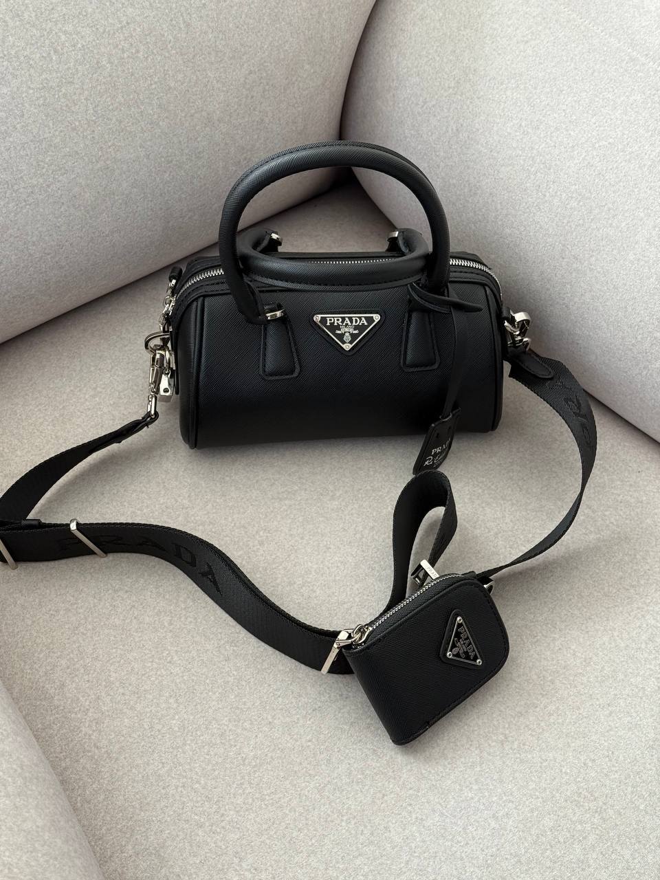 Prada Boston Mini Black - 4
