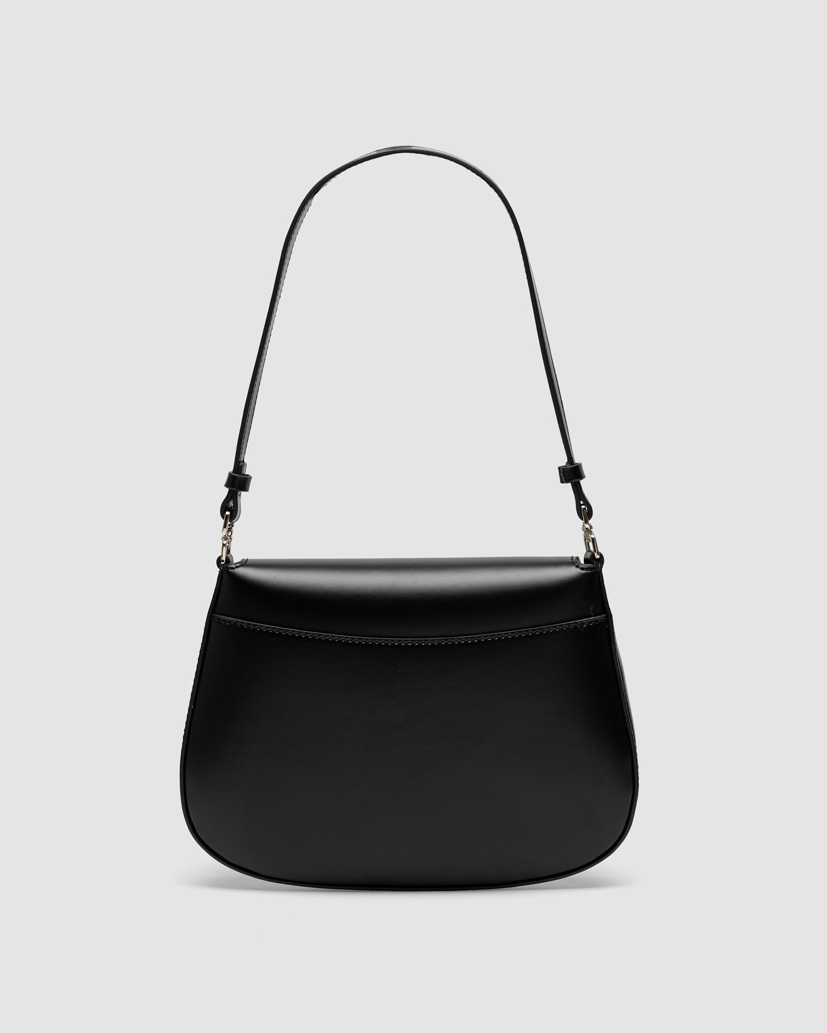 Prada Cleo Lacquered Leather Mini Bag Black - 4