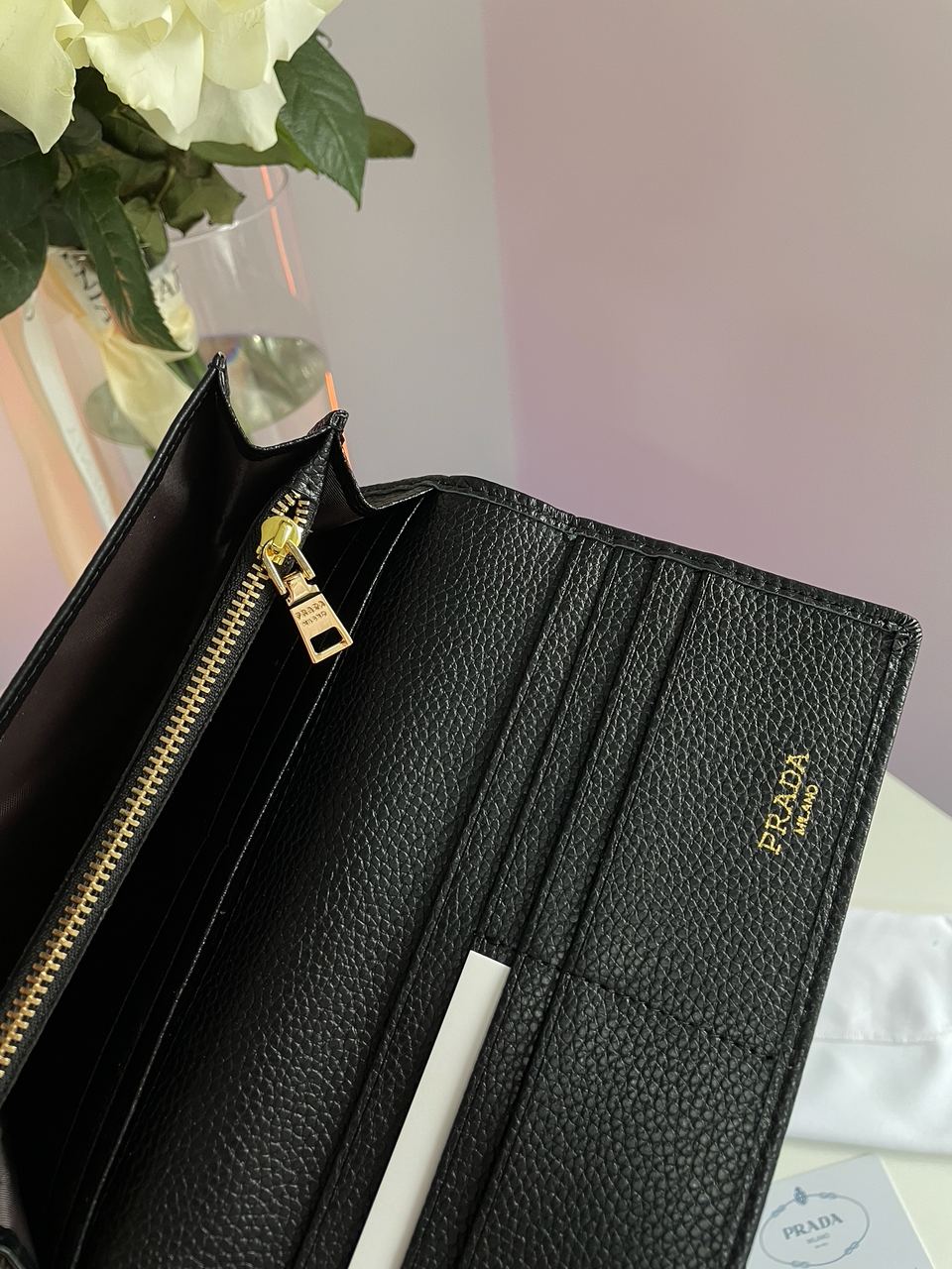 Prada Large Leather Wallet - 16