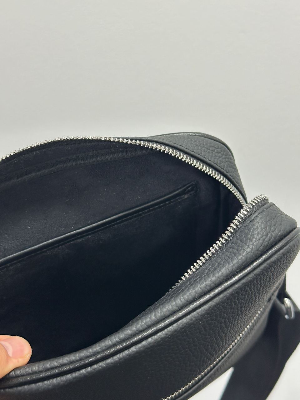 Prada Leather Crossbody Bag Black - 14