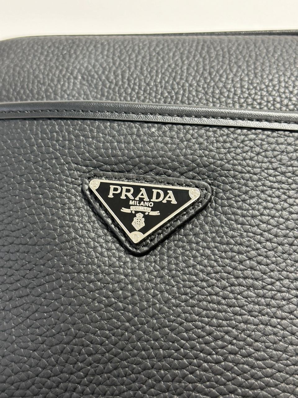 Prada Leather Crossbody Bag Black - 4