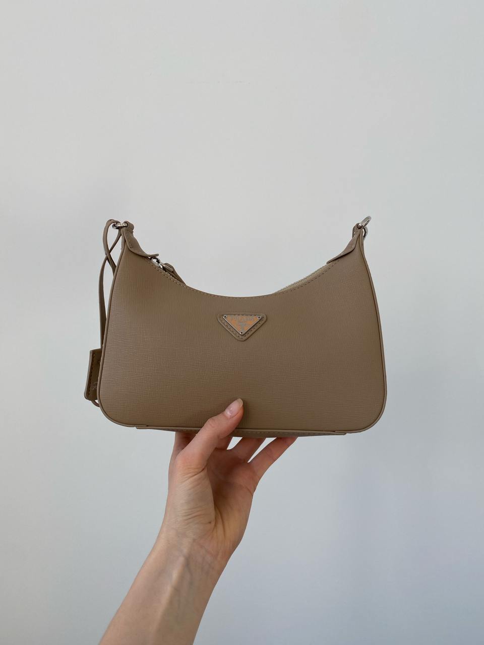 Prada Re-Edition 2005 Saffiano Leather Bag Beige - 4