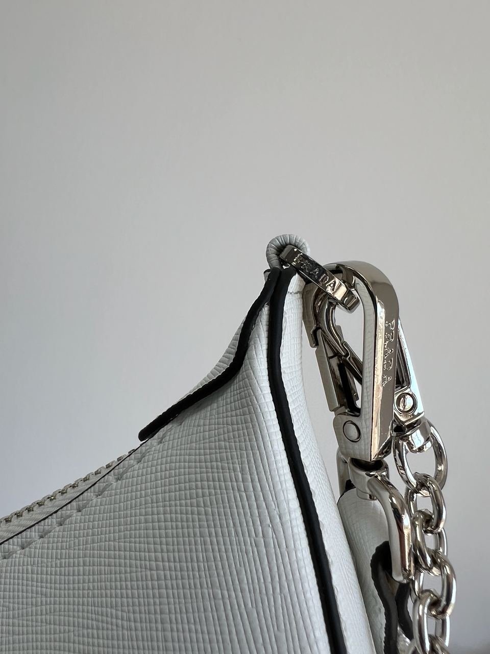 Prada Re-Edition 2005 Saffiano Leather Bag White - 7