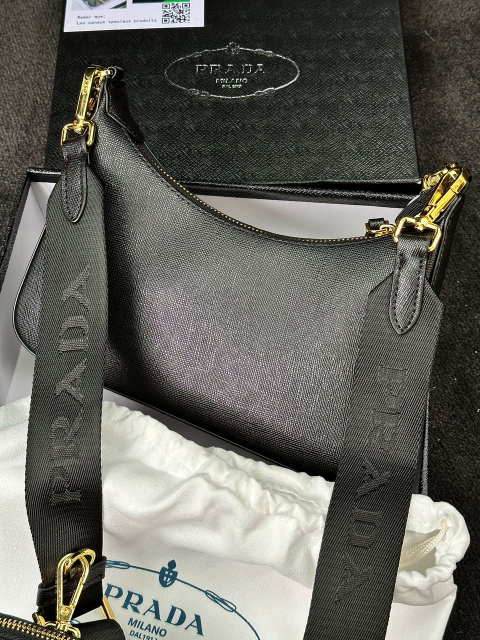 Prada Re-Edition 2005 Saffiano Leather Bag - 12