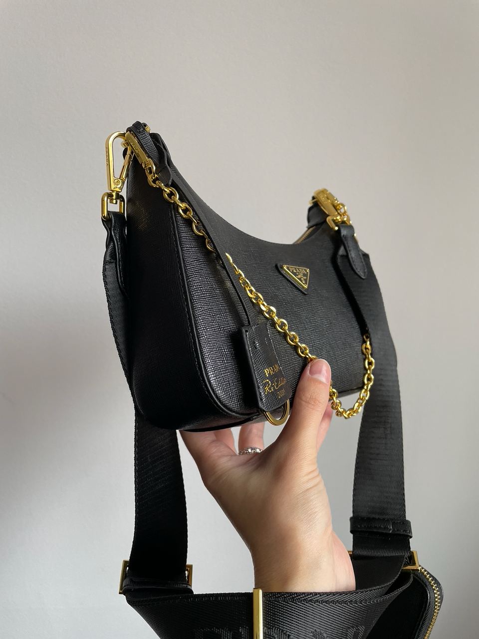 Prada Re-Edition 2005 Saffiano Leather Bag - 14