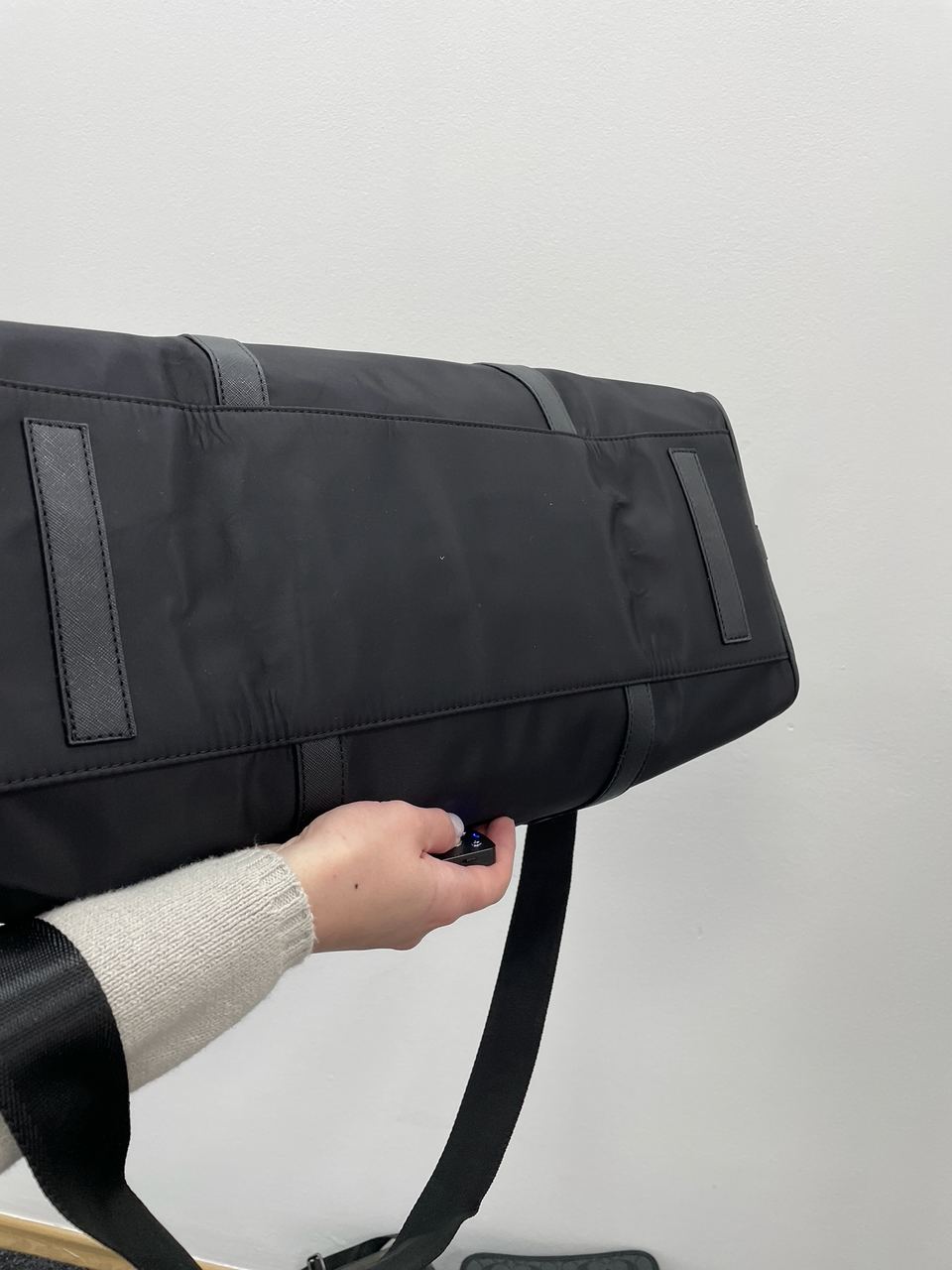 Prada Re-Nylon and Brushed Leather Duffel Bag - 13